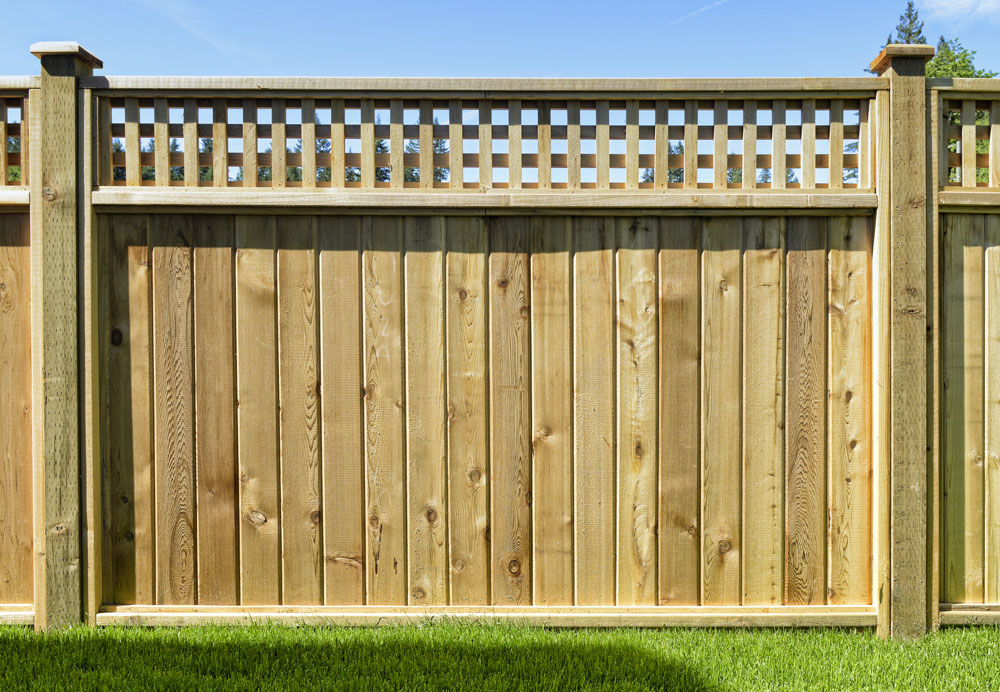 custom wood fence construction